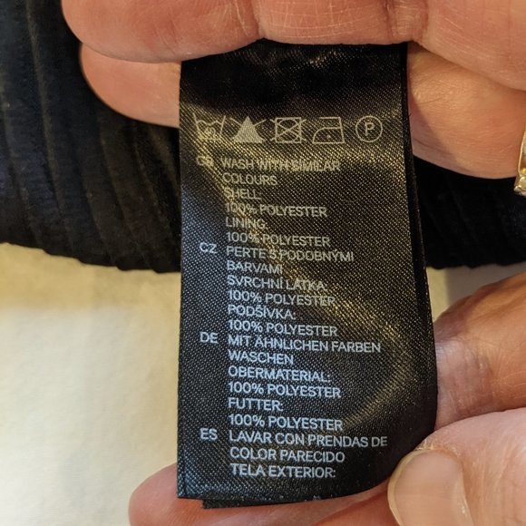 H&M Sleeveless Bodycon Round Scoop Neckline Crepe Lined Dress Black … - Picture 8 of 8